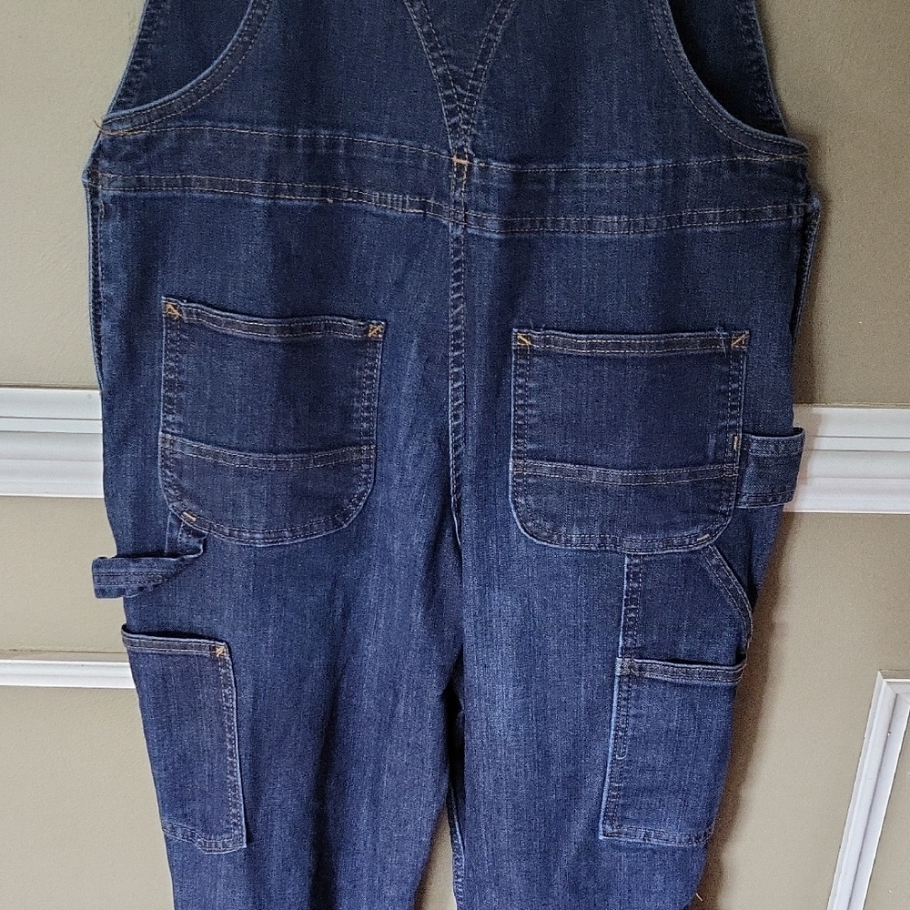 Carhartt Women's Denim Double Front Bib Overalls Size Small 4/6 Tall - Picture 9 of 12